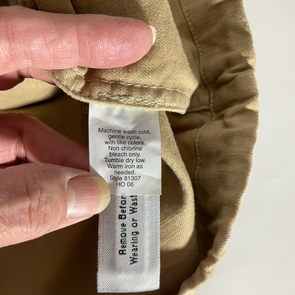 J. Crew Women’s Anorak Heritage Silhouette Hooded Pullover Jacket Beige Size LG - Picture 16 of 16